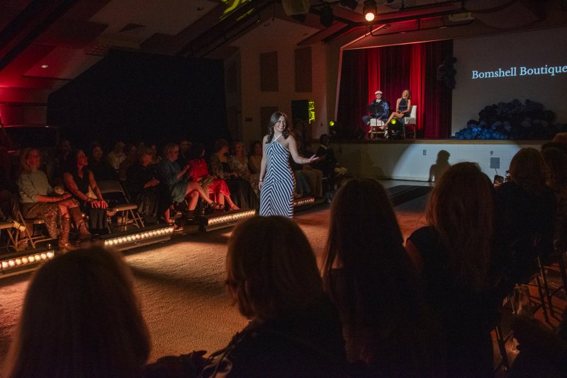 Morgan Spano walks the runway in Bombshell Boutique.
